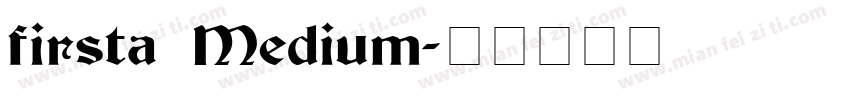 firsta Medium字体转换